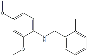 2,4-dimethoxy-N-[(2-methylphenyl)methyl]aniline Struktur