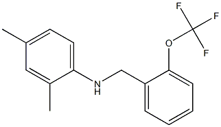 2,4-dimethyl-N-{[2-(trifluoromethoxy)phenyl]methyl}aniline Struktur