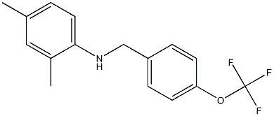 2,4-dimethyl-N-{[4-(trifluoromethoxy)phenyl]methyl}aniline Struktur