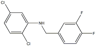 2,5-dichloro-N-[(3,4-difluorophenyl)methyl]aniline Struktur