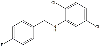 2,5-dichloro-N-[(4-fluorophenyl)methyl]aniline Struktur