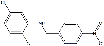 2,5-dichloro-N-[(4-nitrophenyl)methyl]aniline Struktur