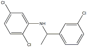 2,5-dichloro-N-[1-(3-chlorophenyl)ethyl]aniline Struktur