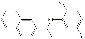 2,5-dichloro-N-[1-(naphthalen-2-yl)ethyl]aniline Struktur