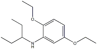 2,5-diethoxy-N-(pentan-3-yl)aniline Struktur