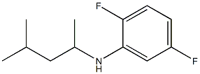 2,5-difluoro-N-(4-methylpentan-2-yl)aniline Struktur