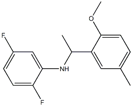 2,5-difluoro-N-[1-(2-methoxy-5-methylphenyl)ethyl]aniline Struktur