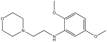 2,5-dimethoxy-N-[2-(morpholin-4-yl)ethyl]aniline Struktur