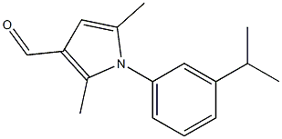 2,5-dimethyl-1-[3-(propan-2-yl)phenyl]-1H-pyrrole-3-carbaldehyde Struktur