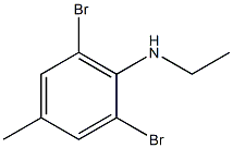 2,6-dibromo-N-ethyl-4-methylaniline Struktur