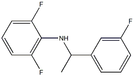 2,6-difluoro-N-[1-(3-fluorophenyl)ethyl]aniline Struktur