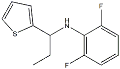 2,6-difluoro-N-[1-(thiophen-2-yl)propyl]aniline Struktur