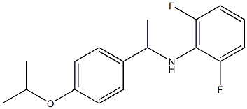 2,6-difluoro-N-{1-[4-(propan-2-yloxy)phenyl]ethyl}aniline Struktur