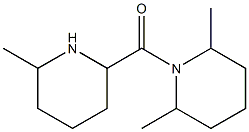 2,6-dimethyl-1-[(6-methylpiperidin-2-yl)carbonyl]piperidine Struktur