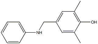 2,6-dimethyl-4-[(phenylamino)methyl]phenol Struktur