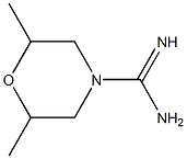 2,6-dimethylmorpholine-4-carboximidamide Struktur