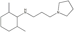 2,6-dimethyl-N-[3-(pyrrolidin-1-yl)propyl]cyclohexan-1-amine Struktur