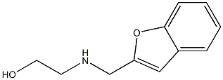 2-[(1-benzofuran-2-ylmethyl)amino]ethan-1-ol Struktur