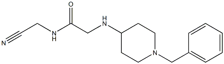 2-[(1-benzylpiperidin-4-yl)amino]-N-(cyanomethyl)acetamide Struktur