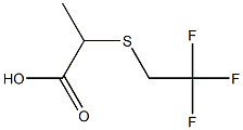 2-[(2,2,2-trifluoroethyl)thio]propanoic acid Struktur