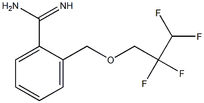 2-[(2,2,3,3-tetrafluoropropoxy)methyl]benzene-1-carboximidamide Struktur