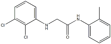 2-[(2,3-dichlorophenyl)amino]-N-(2-methylphenyl)acetamide Struktur