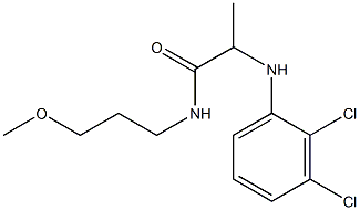 2-[(2,3-dichlorophenyl)amino]-N-(3-methoxypropyl)propanamide Struktur