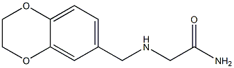 2-[(2,3-dihydro-1,4-benzodioxin-6-ylmethyl)amino]acetamide Struktur