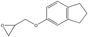 2-[(2,3-dihydro-1H-inden-5-yloxy)methyl]oxirane Struktur