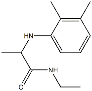 2-[(2,3-dimethylphenyl)amino]-N-ethylpropanamide Struktur