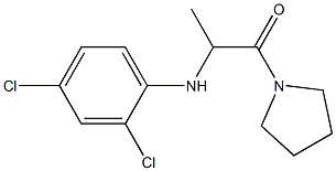 2-[(2,4-dichlorophenyl)amino]-1-(pyrrolidin-1-yl)propan-1-one Struktur