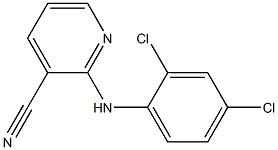 2-[(2,4-dichlorophenyl)amino]pyridine-3-carbonitrile Struktur