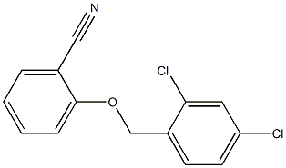 2-[(2,4-dichlorophenyl)methoxy]benzonitrile Struktur