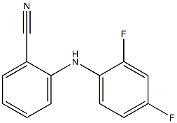 2-[(2,4-difluorophenyl)amino]benzonitrile Struktur