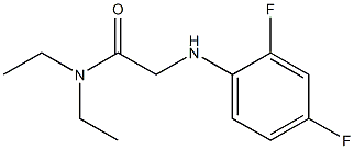 2-[(2,4-difluorophenyl)amino]-N,N-diethylacetamide Struktur