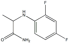 2-[(2,4-difluorophenyl)amino]propanamide Struktur