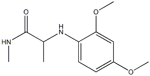 2-[(2,4-dimethoxyphenyl)amino]-N-methylpropanamide Struktur