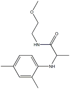 2-[(2,4-dimethylphenyl)amino]-N-(2-methoxyethyl)propanamide Struktur