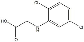 2-[(2,5-dichlorophenyl)amino]acetic acid Struktur