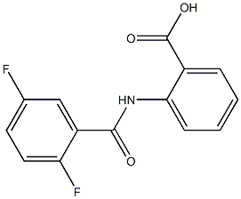 2-[(2,5-difluorobenzoyl)amino]benzoic acid Struktur