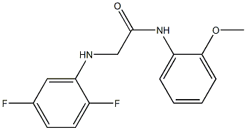 2-[(2,5-difluorophenyl)amino]-N-(2-methoxyphenyl)acetamide Struktur