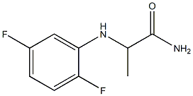 2-[(2,5-difluorophenyl)amino]propanamide Struktur