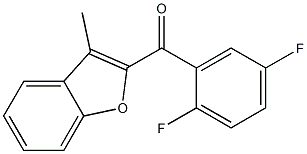 2-[(2,5-difluorophenyl)carbonyl]-3-methyl-1-benzofuran Struktur