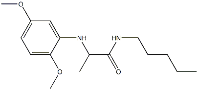 2-[(2,5-dimethoxyphenyl)amino]-N-pentylpropanamide Struktur