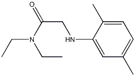 2-[(2,5-dimethylphenyl)amino]-N,N-diethylacetamide Struktur