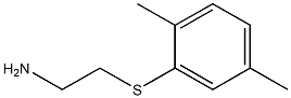 2-[(2,5-dimethylphenyl)thio]ethanamine Struktur