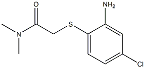 2-[(2-amino-4-chlorophenyl)sulfanyl]-N,N-dimethylacetamide Struktur