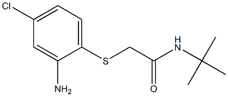 2-[(2-amino-4-chlorophenyl)sulfanyl]-N-tert-butylacetamide Struktur