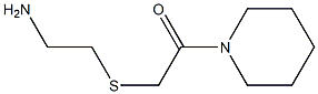 2-[(2-aminoethyl)sulfanyl]-1-(piperidin-1-yl)ethan-1-one Struktur