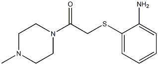 2-[(2-aminophenyl)sulfanyl]-1-(4-methylpiperazin-1-yl)ethan-1-one Struktur